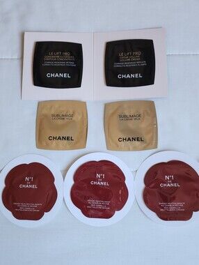 CHANEL Sample Sachet Set - Gold, Black, Burgundy